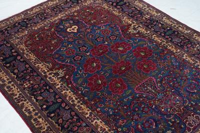 Antique Semnan Rug 4 9 x 6 5 