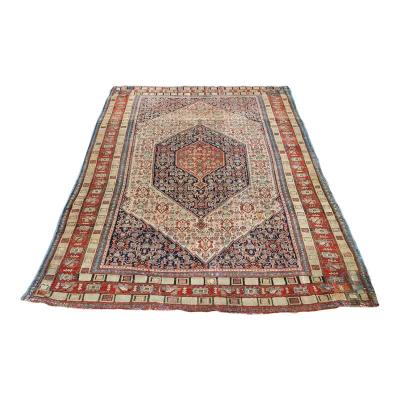 Antique Senneh Rug 4 4 x 5 6 