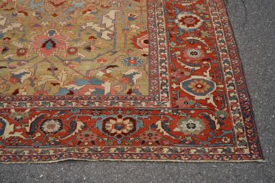 Antique Serapi Rug 11 6 x 15 0 