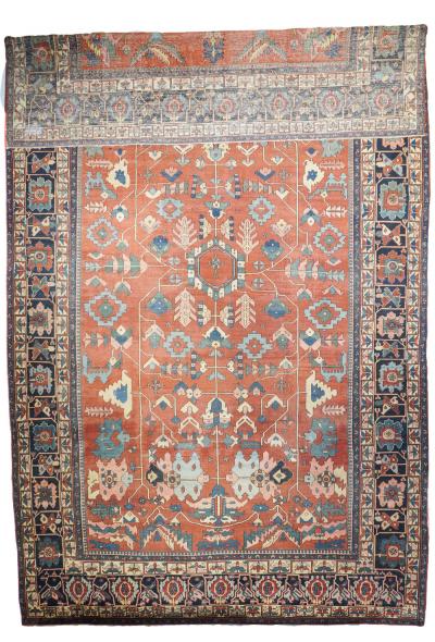 Antique Serapi Rug 11 7 x 19 4 
