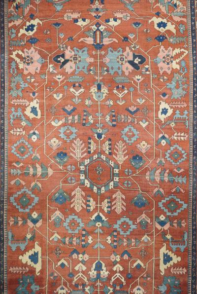 Antique Serapi Rug 11 7 x 19 4 