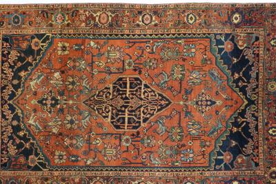 Antique Serapi Rug 4 7 x 7 3 