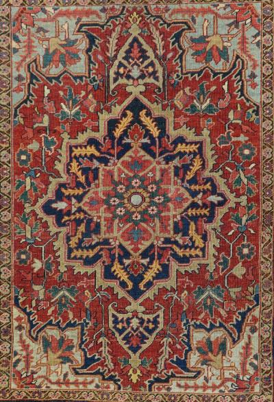 Antique Serapi Rug 410 x 60