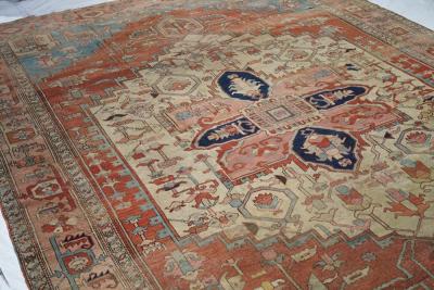 Antique Serapi Rug 8 5 x 12 0 