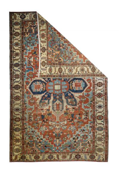 Antique Serapi Rug 9 11 x 15 3 