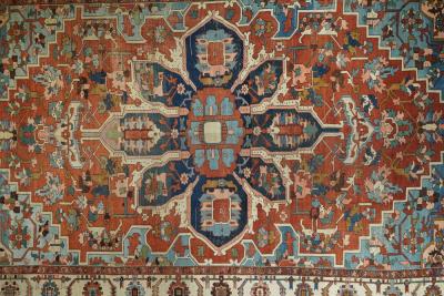 Antique Serapi Rug 9 11 x 15 3 