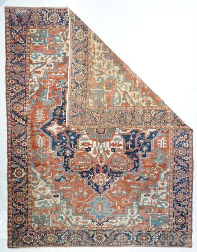 Antique Serapi Rug 9 2 x 12 0 