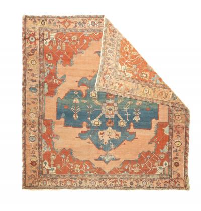 Antique Serapi Rug 9 3 x 9 11 