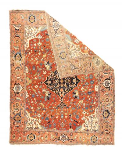 Antique Serapi Rug 9 4 x 11 5 