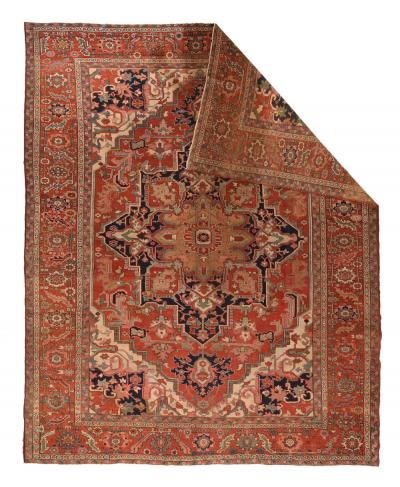 Antique Serapi Rug 9 9 x 12 6 