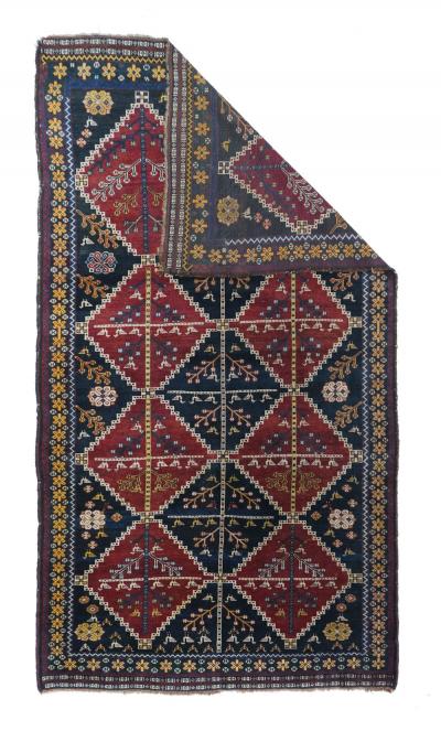 Antique Shiraz Rug 4 7 x 8 5 