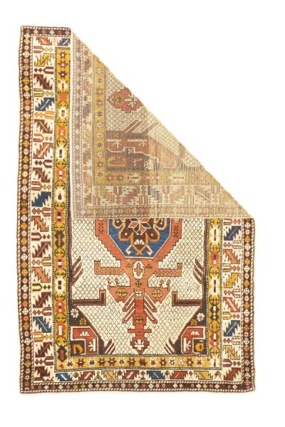 Antique Shirvan Rug 3 10 x 5 10 