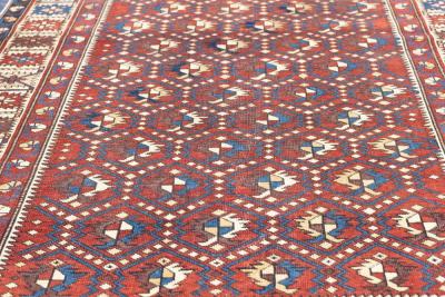 Antique Shirvan Rug 3 10 x 5 11 
