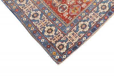 Antique Shirvan Rug 3 11 x 5 9 