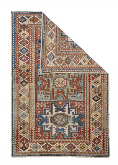 Antique Shirvan Rug 3 3 x 5 0 