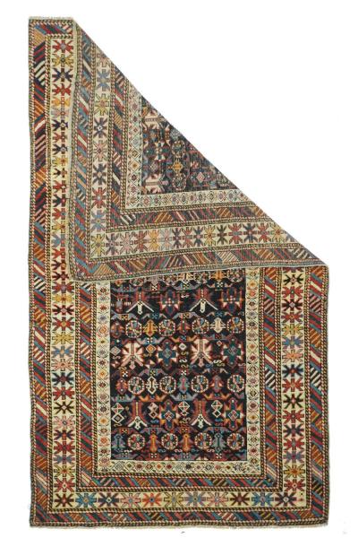 Antique Shirvan Rug 3 4 x 5 6 
