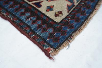Antique Shirvan Rug 3 6 x 5 5 