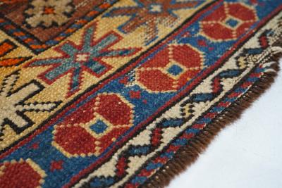 Antique Shirvan Rug 3 7 x 5 0 