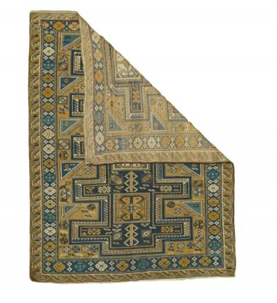 Antique Shirvan Rug 3 9 x 4 10 