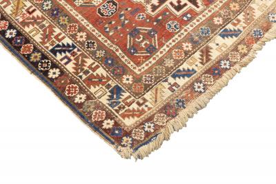 Antique Shirvan Rug 3 9 x 5 3 