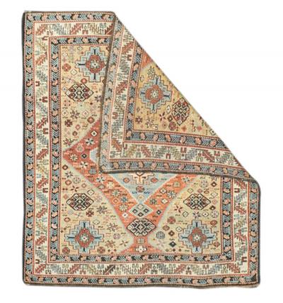 Antique Shirvan Rug 4 0 x 4 5 