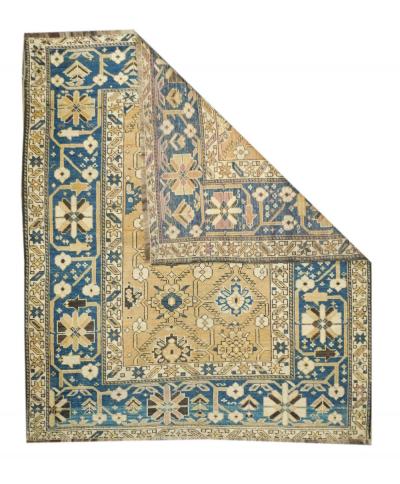 Antique Shirvan Rug 4 3 x 4 10 