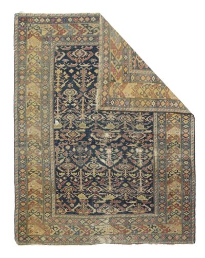 Antique Shirvan Rug 4 3 x 5 5 
