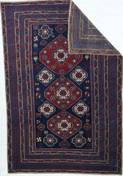 Antique Shirvan Rug 6 0 x 8 9 