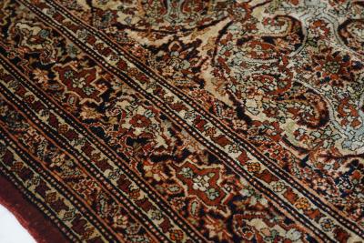 Antique Silk Haji Jalili Tabriz Rug 4 9 x 7 0 