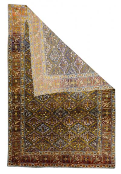 Antique Silk Sivas Rug 3 10 x 5 7 