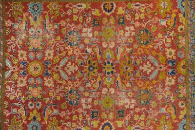 Antique Sultanabad Rug 7 6 x 9 6 