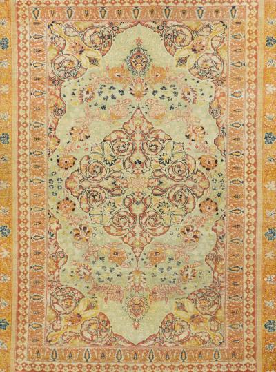 Antique Tabriz Haji Jalili Rug 4 4 x 6 4 