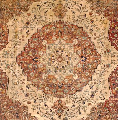 Antique Tabriz Haji Jalili Rug 9 6 x 11 8 