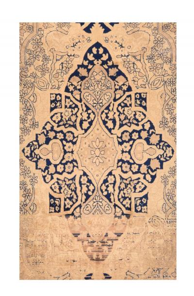 Antique Tabriz Rug 70 x 116