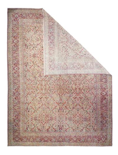 Antique Tabriz Rug 9 11 x 13 6 