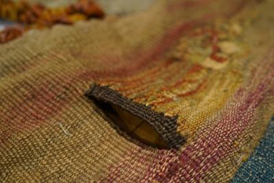 Antique Tapestry One of pair 3 7 x 5 2 