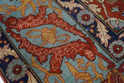 Antique Tehran Rug 10 10 x 14 10 