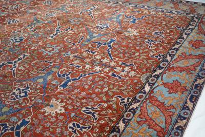 Antique Tehran Rug 10 10 x 14 10 