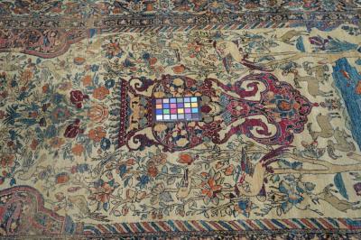 Antique Tehran Rug 4 4 x 6 4 