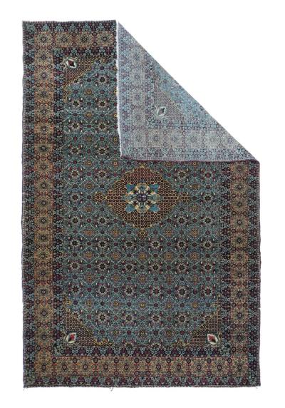Antique Tehran Rug 4 5 x 6 11 