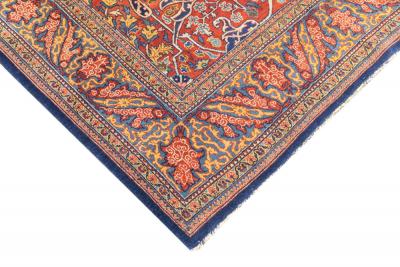 Antique Tehran Rug 4 7 x 6 10 