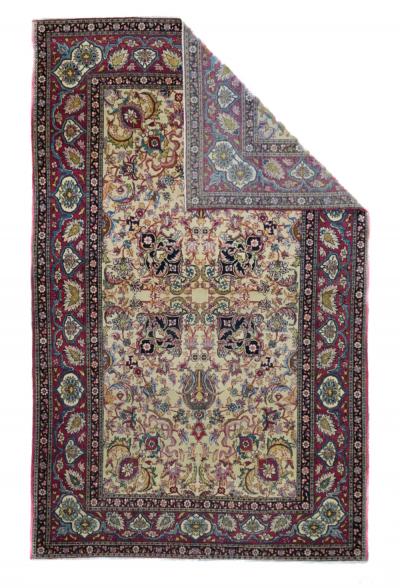 Antique Tehran Rug 4 7 x 7 3 