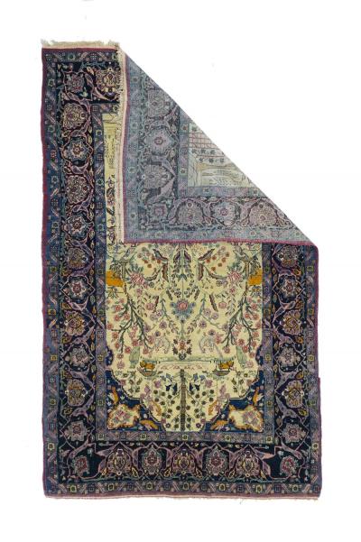 Antique Tehran Rug 44 x 70 