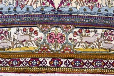 Antique Tehran Rug 44 x 74