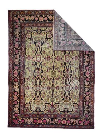 Antique Tehran Rug 9 x 12 9 