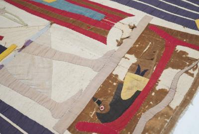 Antique Textile Rug 210 x 52