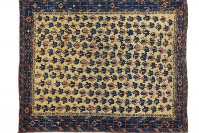 Antique Tribal Afshar Rug 3 9 x 4 8 