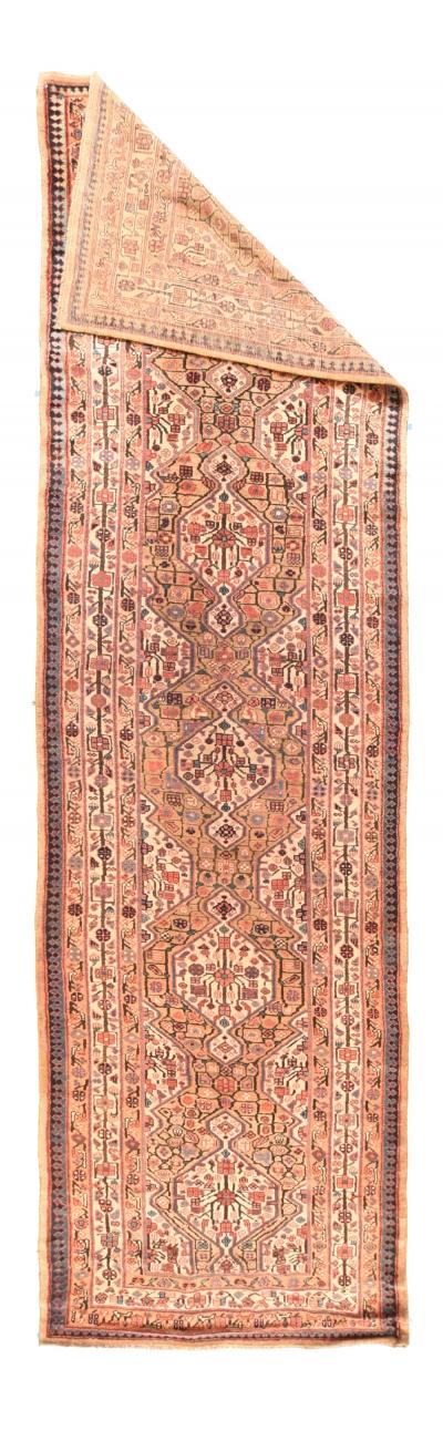 Antique Tribal Sarab Rug 3 7 x 14 6 
