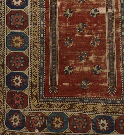 Antique Turkish Bergama Rug 40 x 10 x 4 