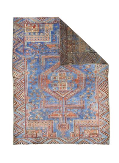 Antique Turkish Bergamo Rug 5 0 x 6 8 